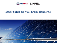 Case Studies in Power Sector Resilience