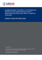 Understanding the Impact of Distributed Photovoltaic Adoption on Utility Revenues and Retail Electricity Tariffs in Thailand