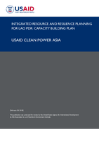 Integrated Resource and Resilience Planning (IRRP) for Lao PDR: Capacity Building Plan
