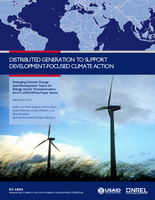 Distributed Generation to Support Development-Focused Climate Action