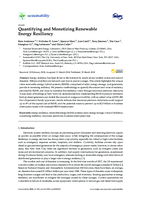 Quantifying and Monetizing Renewable Energy Resiliency