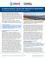 PLANIFICACIÓN DE UN SECTOR ENERGÉTICO RESILIENTE: Cómo asegurar electricidad confiable, segura y asequible (Spanish Translation)