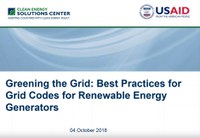 Best Practices for Grid Codes for Renewable Energy Generators