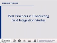 Best Practices in Conducting Grid Integration Studies