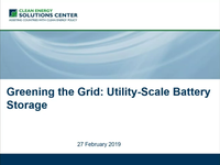 Greening the Grid: Utility-Scale Battery Storage