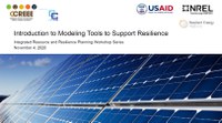 Introduction to Modeling Tools to Support Resilience
