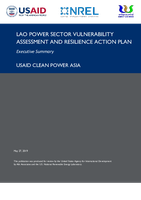 Lao Power Sector Vulnerability Assessment and Resilience Action Plan - Executive Summary